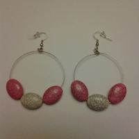 Beaded Circle Earrings - Thumbnail 1
