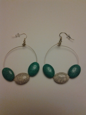 Beaded Circle Earrings