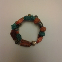 Beaded Wraparound Bracelet - Thumbnail 1