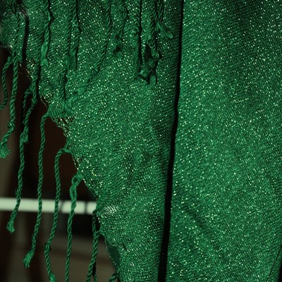 Sparkly hijab - emerald green