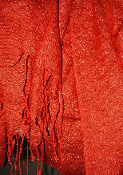 Sparkly hijab - burnt orange