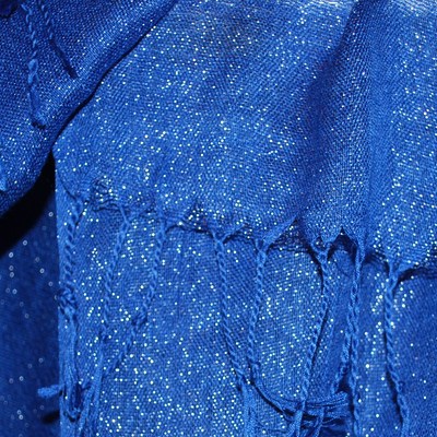 Sparkly hijab - electric blue