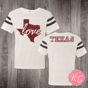 Texas Love Football Jersey - Thumbnail 1