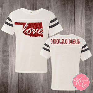 Oklahoma Love Football Jersey - Thumbnail 1