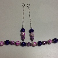 Earrings And Braclet Set - Thumbnail 1