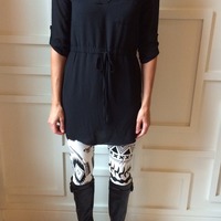 Aztec Print Leggings - Thumbnail 1