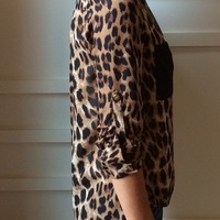 Leopard Print Top - Thumbnail 1