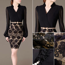 Bandage bodycon lace evening sexy party cocktail mini dress