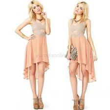 Sexy cut out asymmetrical hem short bandage dress 