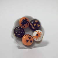 Kawaii Miniature Food Ring - Halloween Mini Donuts - Thumbnail 3