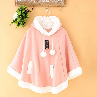 New cute bat hooded sweater shawl cape coat 