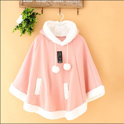 New cute bat hooded sweater shawl cape coat 