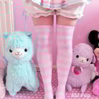  [6 Colors] Cosplay Basic Stripe Thigh High SP130180 - Thumbnail 2