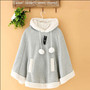 New cute bat hooded sweater shawl cape coat -2