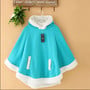 New cute bat hooded sweater shawl cape coat -3
