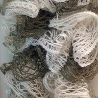 Crochet Spring Scarf - Thumbnail 1