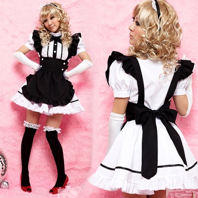 Halloween cosplay black maid dress free ship sp141208 - Thumbnail 5