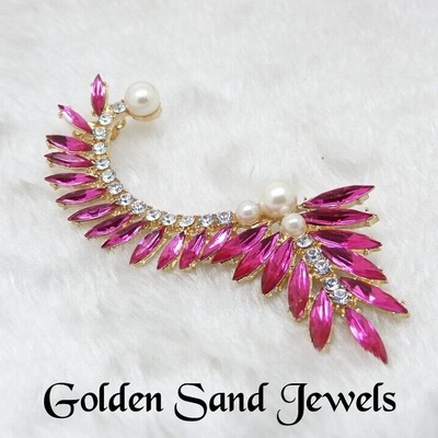 Sugar earcuff--flamingo - Thumbnail 5