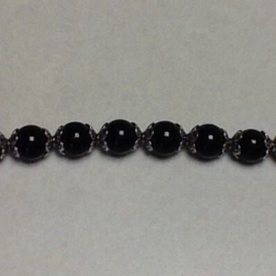 Black beaded bracelet