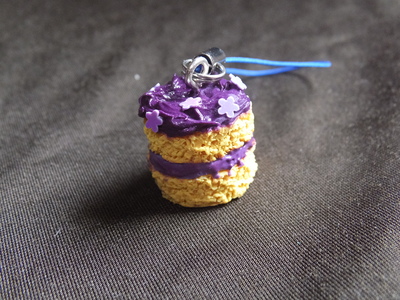 Purple Flower Circle Cake