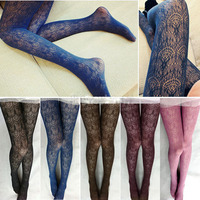 Vintage Eyelash Lace Tights - Thumbnail 4