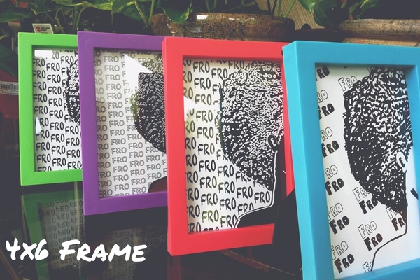4x6 Color Frame Love My Naturals Natural Hair Art Print