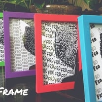 4x6 Color Frame Love My Naturals Natural Hair Art Print