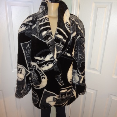 Vintage donny brook black/white paris coat size 1x-2x
