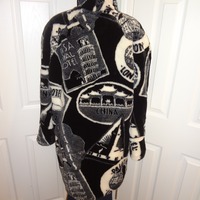 Vintage Donny Brook Black/White Paris Coat Size 1x-2x - Thumbnail 4