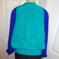 Vintage Diane Gilman Purple Turquoise Leopard Jacket Size 1x - Thumbnail 3