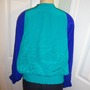 Vintage Diane Gilman Purple Turquoise Leopard Jacket Size 1x-3