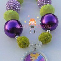 Princess Inspired Chunky Necklaces/Bubblegum Beads/Girls Jewelry/Birthday Parties/Photo Props - Thumbnail 2