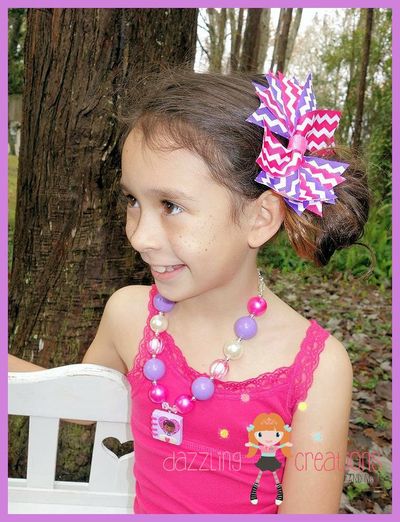 Doc inspired chunky necklaces/bubblegum beads/girls jewelry/birthday parties/photo props