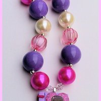 Doc Inspired Chunky Necklaces/Bubblegum Beads/Girls Jewelry/Birthday Parties/Photo Props - Thumbnail 1