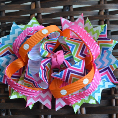 Funky bright boutique bow