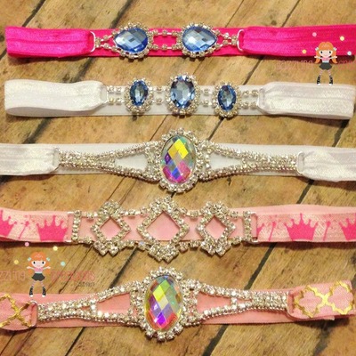 Rhinestone headbands/headbands/boutique rhinestone/girls bows