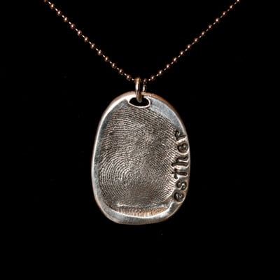 Thumbprint necklace :: esther