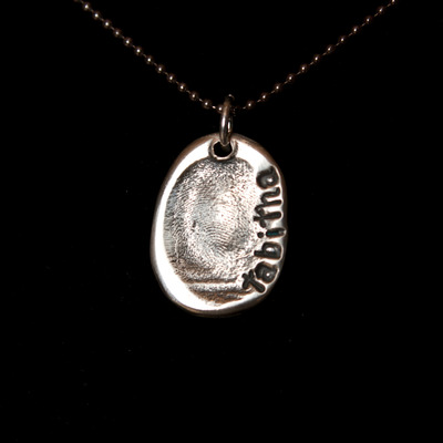 Thumbprint necklace :: tabitha