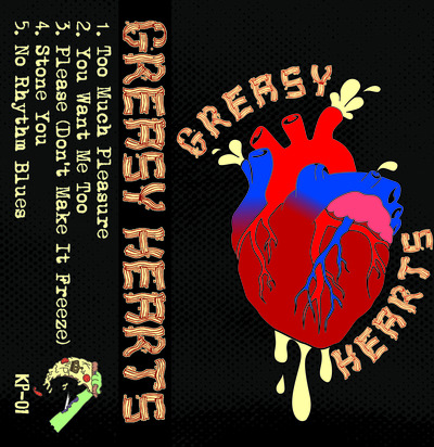 Greasy Hearts - s/t EP cassette