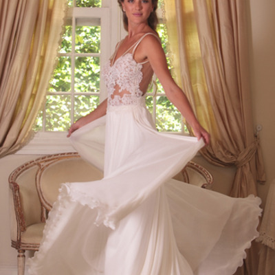 Custom open back sexy lace wedding dress,vintage lace wedding dresses  - Thumbnail 5