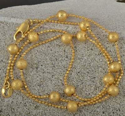 Gold Beaded Necklace