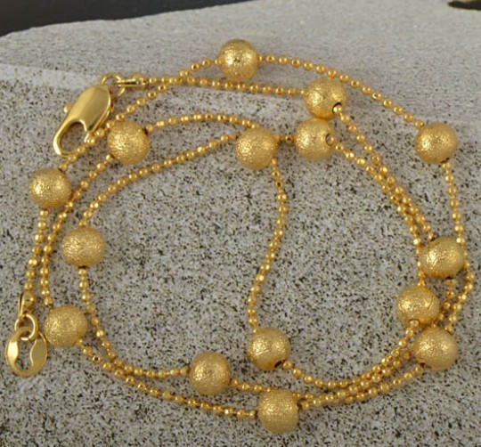 Gold Beaded Necklace