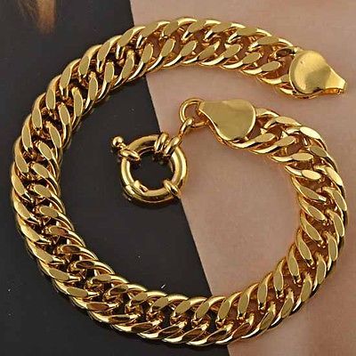 Gold cuban link bracelet - Thumbnail 2