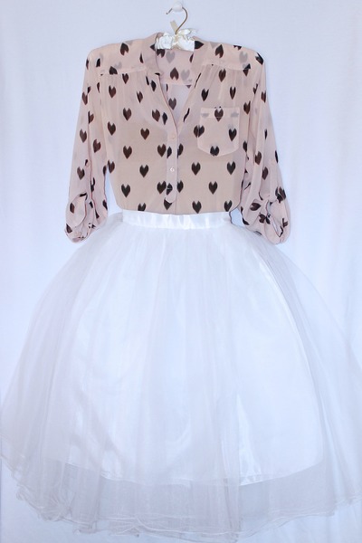 White Tulle Skirt