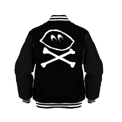 Lemonhead logo satin jacket 