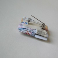 Eco Friendly Travel Pin - Reclaimed Maps - Thumbnail 2
