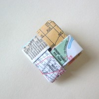 Eco Friendly Travel Pin - Reclaimed Maps - Thumbnail 3
