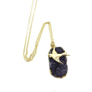 Take Flight Druzy Necklace - Thumbnail 1