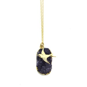 Take Flight Druzy Necklace - Thumbnail 3