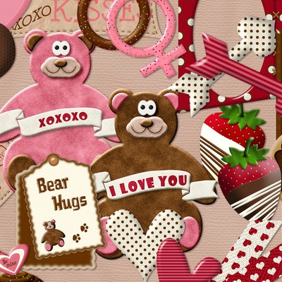 Sweet valentine (digital scrapbooking kit)